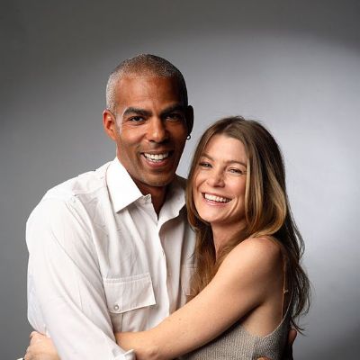 Ellen Pompeo and Chris Ivery posed for a picture as they held each other in their embrace.